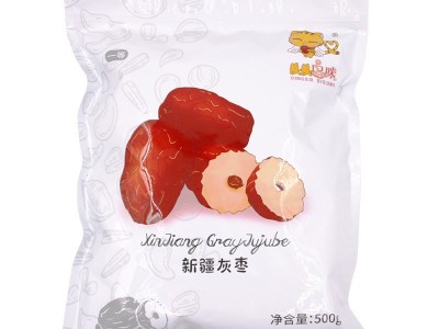 新疆特产23年新枣中果灰枣泡水粥枣500g袋装原产地新枣大红枣年货图2