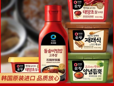清净园进口石锅拌饭酱辣椒酱韩国拌饭酱炒年糕辣酱韩式火锅蘸酱图2