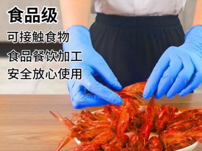 嘉湛力食品级丁腈手套 餐饮厨房防油污丁晴手套一次性图2