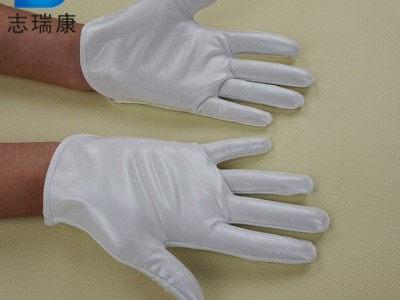 志瑞康 PU防静电手套 电子无尘室工业 PCB线路板 作业 皮手套图3