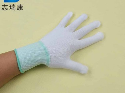 志瑞康 尼龙涤纶手套芯 高弹性工作防护耐磨贴手图5