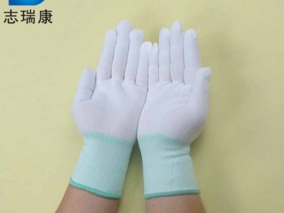 志瑞康 尼龙涤纶手套芯 高弹性工作防护耐磨贴手图4