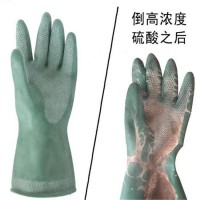 丁基胶防毒手套 耐酸碱防滑耐油耐磨防化手套