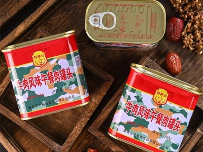 精制火腿午餐肉蒜 牛肉风味猪肉罐头香火锅三明治即速食材图3