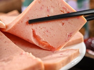 精制火腿午餐肉蒜 牛肉风味猪肉罐头香火锅三明治即速食材图2