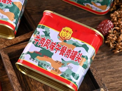 精制火腿午餐肉蒜 牛肉风味猪肉罐头香火锅三明治即速食材图5