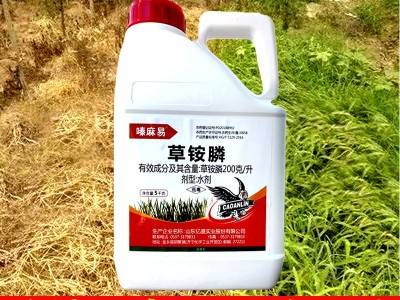 嗪嘛易草胺膦嗪麻易草胺磷草铵膦草铵磷农药牛筋草灭生性除草剂图3
