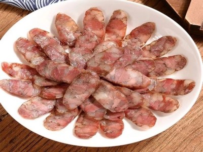 周拜拜江苏苏北盐城土特产农家正宗滨海香肠即食纯猪肉五香调味250g图2