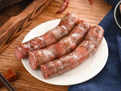 周拜拜江苏苏北盐城土特产农家正宗滨海香肠即食纯猪肉五香调味250g图4