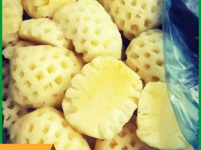 速冻新鲜菠萝批发 冷冻凤梨果肉烘培果汁果酱饮品图1