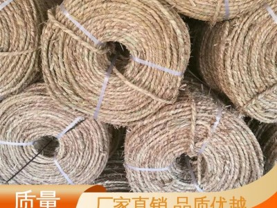 来图定制 适应能力强 治沙 草绳 稻夫草编制品厂图2