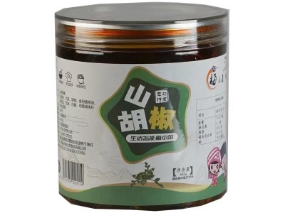 湖北恩施特产梅小菜山胡椒酱下饭菜木姜子辣椒酱独立罐装一件代发图4