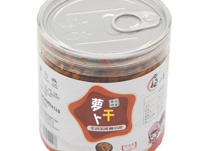 湖北恩施特产梅小菜麻辣萝卜干酱腌下饭菜独立罐装咸厂家批发320g图4