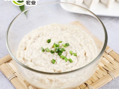 山东宏业新鲜鲅鱼馅料美味速冻海鲜饺子 500g盒装批发图3