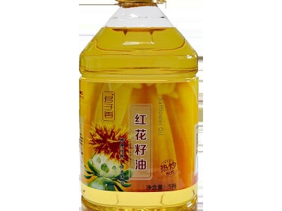 君子善红花籽油5L 新疆物理压榨一级食用植物油图4
