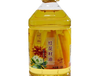 君子善红花籽油5L 新疆物理压榨一级食用植物油图3