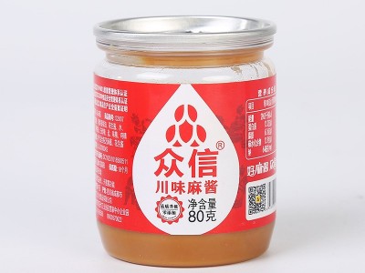 四川众信火锅川味麻酱80g罐装成都重庆火锅串串酱料蘸料图2
