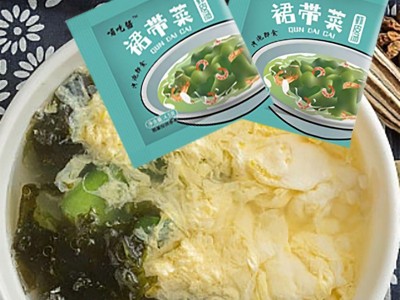裙带菜速食汤冲泡即食虾皮紫菜汤料免煮小包家用裙带菜虾皮汤料包图2