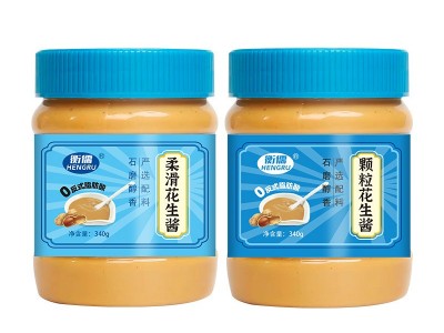 柔滑颗粒花生酱340g/510g两种规格拌沙拉抹面包吐司拌面火锅酱料图5