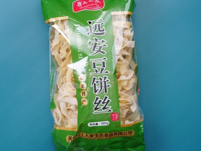 湖北岭上人家干豆饼丝远安特产豆丝500g/袋批发图2