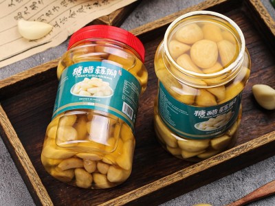 金乡大蒜去皮蒜瓣酸甜蒜腌制糖醋大蒜新鲜泡菜瓶装即食咸菜下饭菜图3