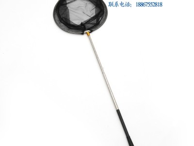 热销爆款 优质不锈钢抄网 创意可伸缩捞鱼兜35cm直径竞技捞鱼网图1