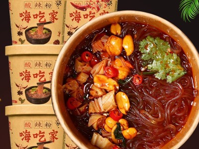 酸辣粉桶装重庆正宗泡面方便面整箱速食红薯粉丝宽粉米粉批发代发图2