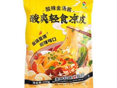 红油酸辣面皮低卡低脂免煮非油炸魔芋凉皮 夏季凉拌凉皮抖音代发图5