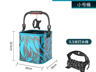 EVA装鱼桶加厚鱼护桶一体多功能钓鱼桶大号活鱼桶折叠渔具包新款图4