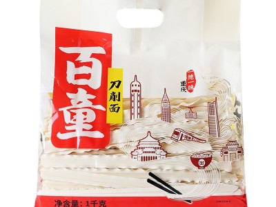 百童刀削面1kg*2袋刀削面条宽面速食非油炸待煮面条整箱工厂批发图3