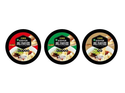 新品烩面速食袋装桶装冲泡高汤河南烩面非油炸口感劲道爽滑鲜香图1