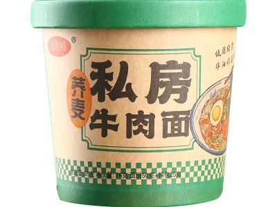 清真荞麦重庆小面私房牛肉面低脂肪非油炸面饼免煮冲泡方便速食图2