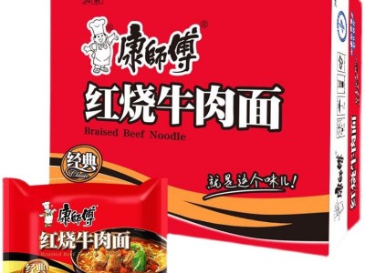 康师傅24袋装整箱泡面方便面红烧牛肉面香辣鲜虾香菇批发速食食品图2