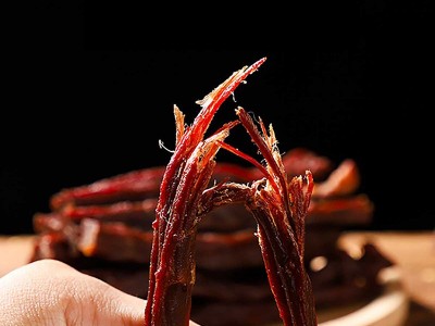 拾光味老9成干超风干牛肉干正宗内蒙古正宗手撕肉干零食罐装毛重图2