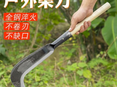 新款家用柴刀砍割镰刀钓鱼加厚锋利大刀砍柴竹刀多功能户外开路刀图2