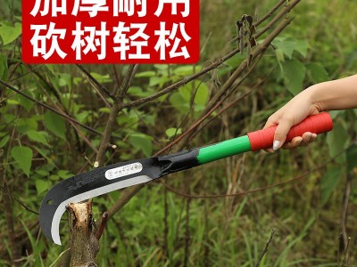 砍柴刀户外农用锰钢加长柄柴刀开路野外铁柄水管焊接柴刀镰刀割草图4