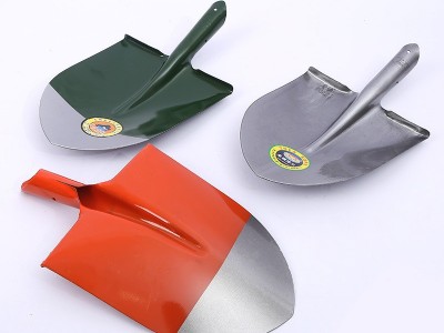 尖锹现货批发农用工具锰钢铁锹一体成型铁锹头木柄淬火铁锨尖锨图4