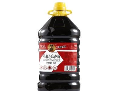 厂家供应5L芝麻香油火锅香油芝麻调和油凉皮麻酱 麻辣烫调味油图5