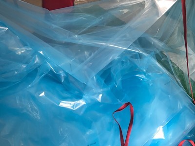 定制透明塑料薄膜大棚膜 PE蓝色透明膜 防尘保温加厚透明塑料布图2