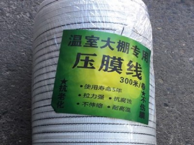 农业大棚专用压膜线白色压膜绳托膜线1.5cm宽300米长一卷图5