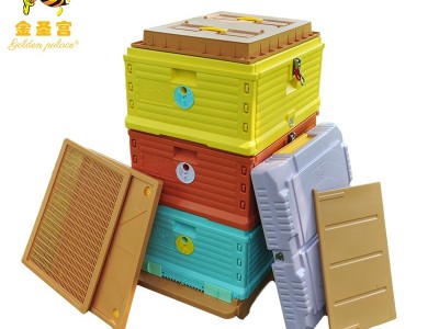 跨境外贸新款寿命长彩色保温塑料蜜蜂箱 养蜂工具意峰蜜蜂箱批发图2