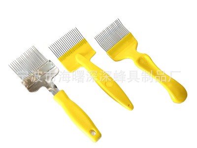 不锈钢21针塑柄直针割蜜叉多色可选 割蜜刀养蜂工具图4