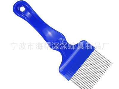 不锈钢21针塑柄直针割蜜叉多色可选 割蜜刀养蜂工具图3