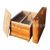 蜜蜂箱蜂具 全套杉木养蜂巢框标准蜂箱 浸蜡煮蜡蜂箱中蜂 蜂桶批发