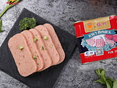 中粮梅林火锅午餐肉罐头340g*24罐 火锅煮面伴侣图3