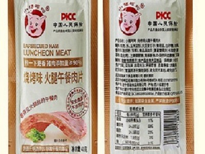 小猪呵呵火腿午餐肉片40g*18方便开袋即食(烧烤味)图4