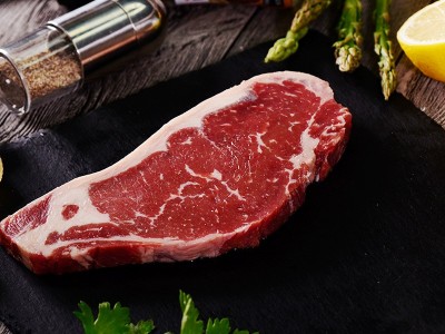 澳洲安格斯西冷牛排牛肉原切整块优质谷饲西冷牛排雪花纹理非腌制图2