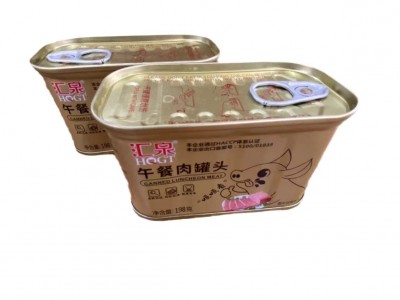 21汇泉午餐肉罐头198g*36熟食火锅三明治早餐泡面速食火腿罐头图2