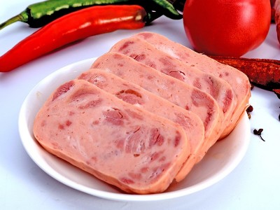 特陆【火腿午餐肉罐头】200g*36罐/箱 猪肉火腿即食应急食品批发图3