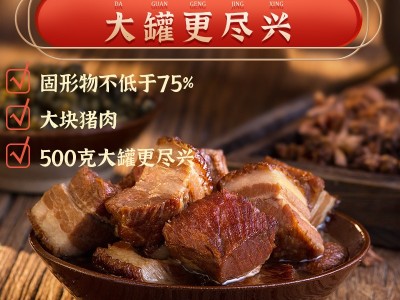 赖记75%红烧猪肉罐头500g特产居家户外罐头食品红烧类罐头半成品图4